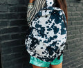 Black Cowhide Backpack