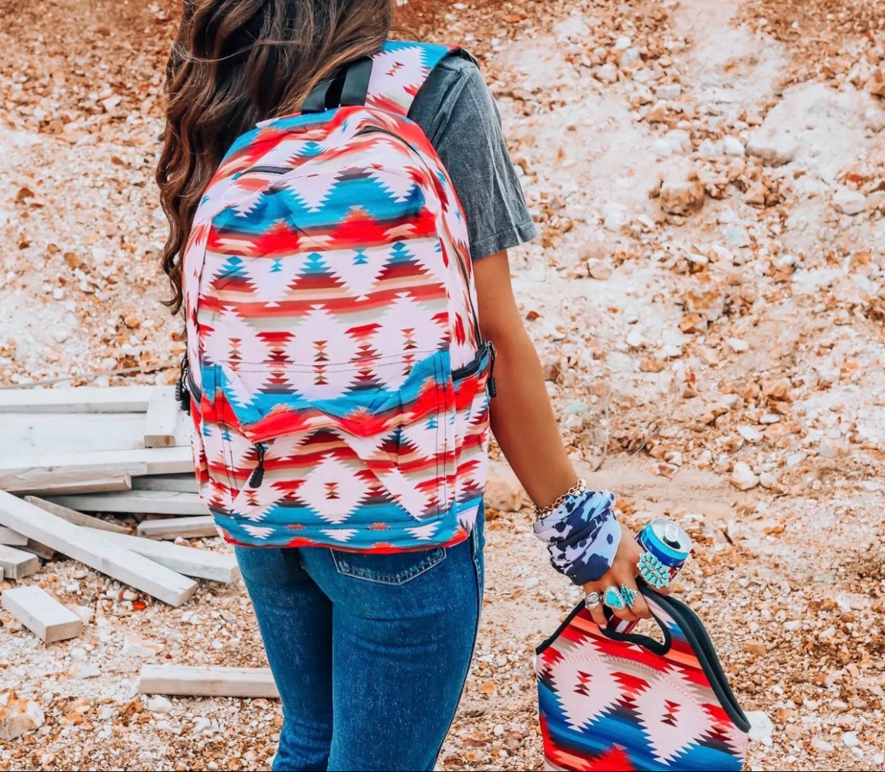 Aztec Backpack w/ Lunch Tote