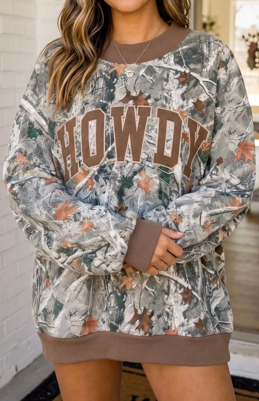 Camo/Howdy Sweatshirt